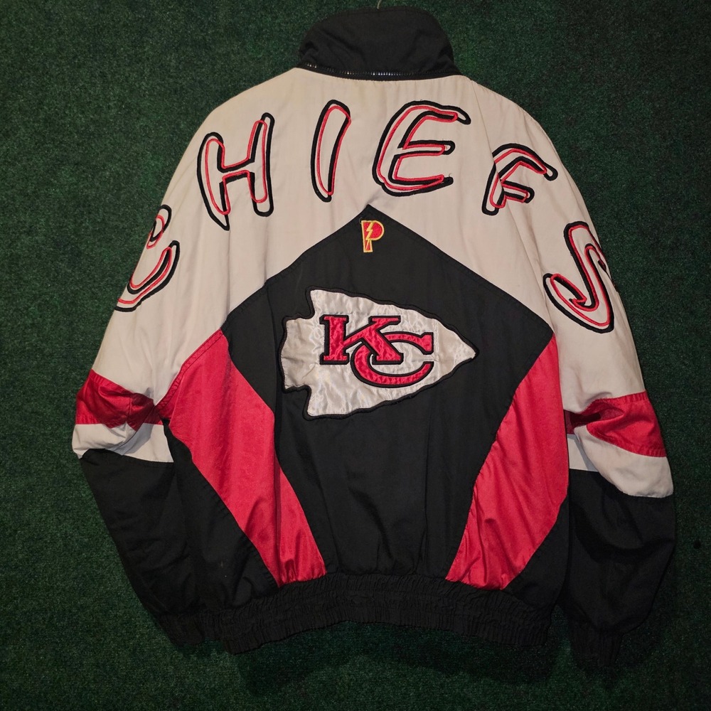 Vintage Pro Player Kansas City Chiefs NFL jacket.